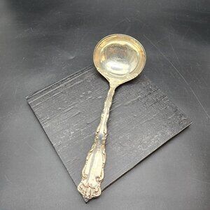 Vintage Reed & Barton Silver-Plated Ornate Berry Spoon With Floral Design LS267